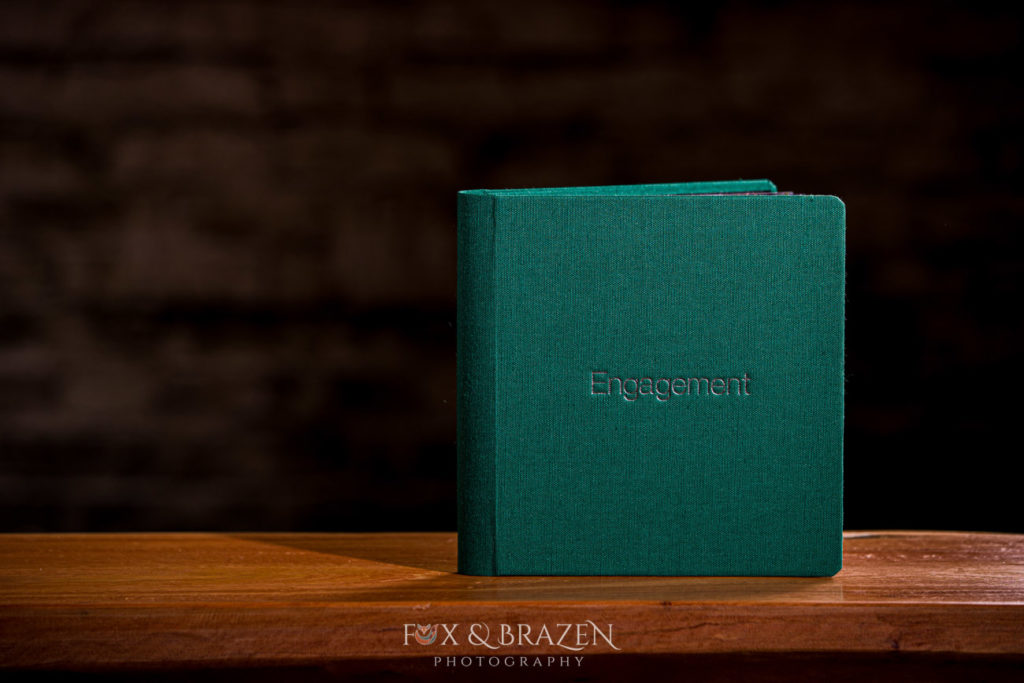 Green Linen Engagement Album