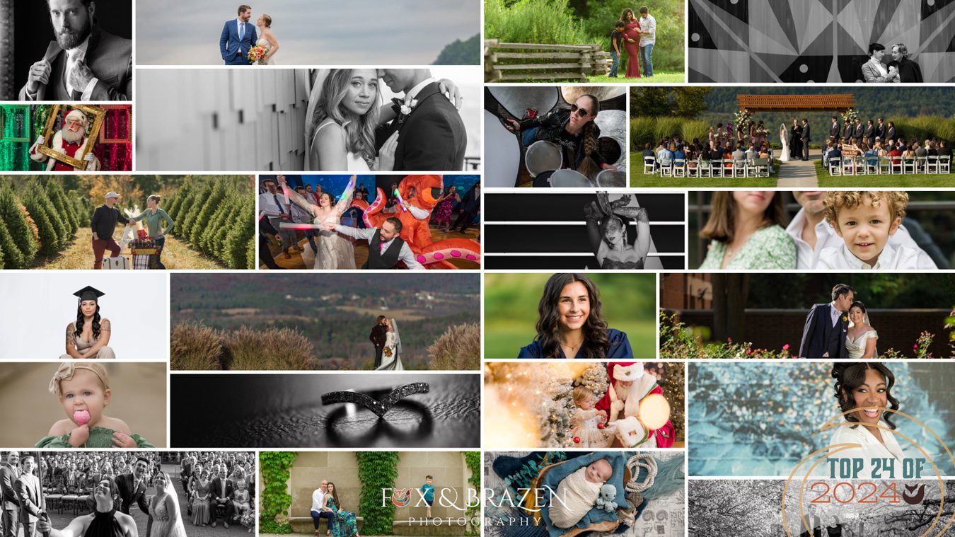 Collage of 24 top 2024 images in small thumbnail form